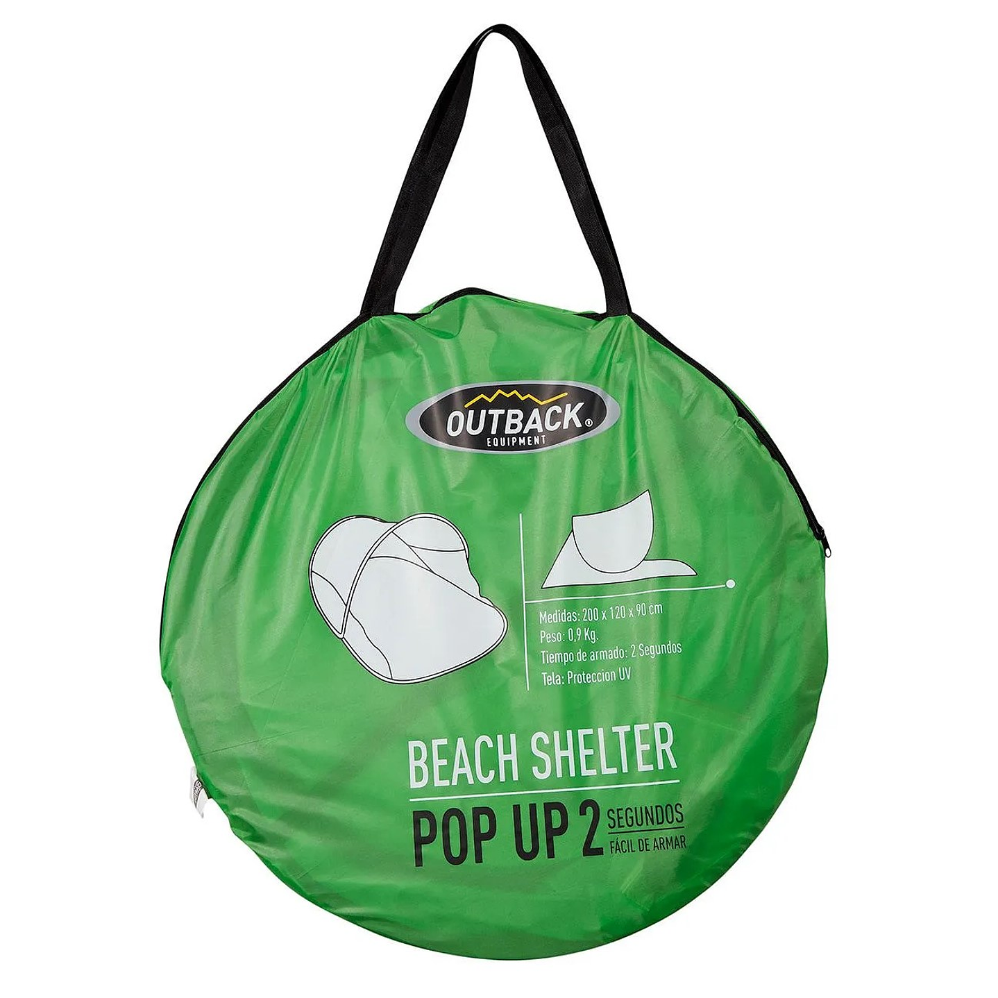 Carpa Playa Outback Pop Up Verde 3