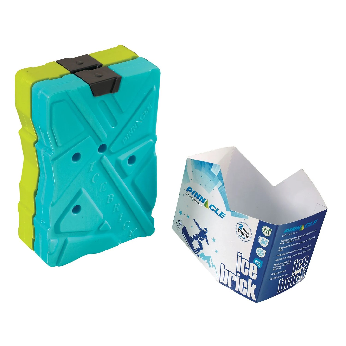 Pack 2 Ladrillos De Hielo Ice Pack Pinnacle 600 Ml 2