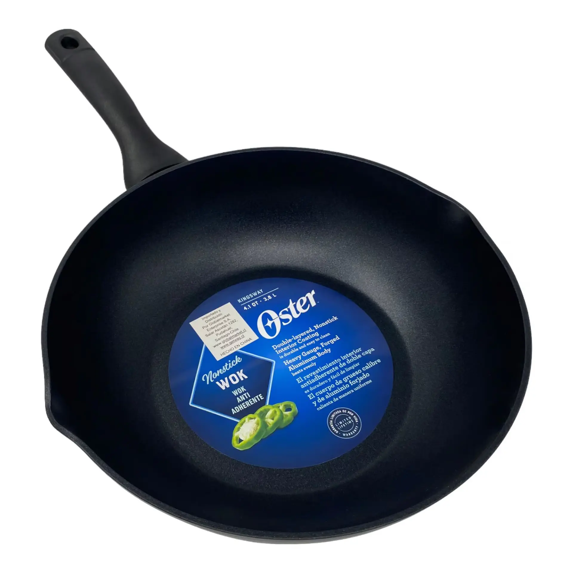 Sartén Wok Aluminio Forjado Oster 28.5Cm Kingsway 1