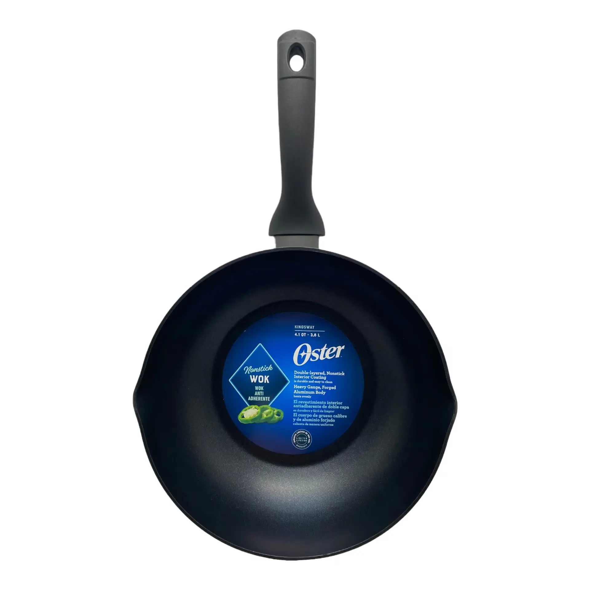 Sartén Wok Aluminio Forjado Oster 28.5Cm Kingsway 7