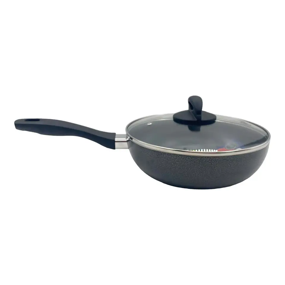 Sartén Wok Aluminio Con Tapa Oster 26 Cm Bastone 2