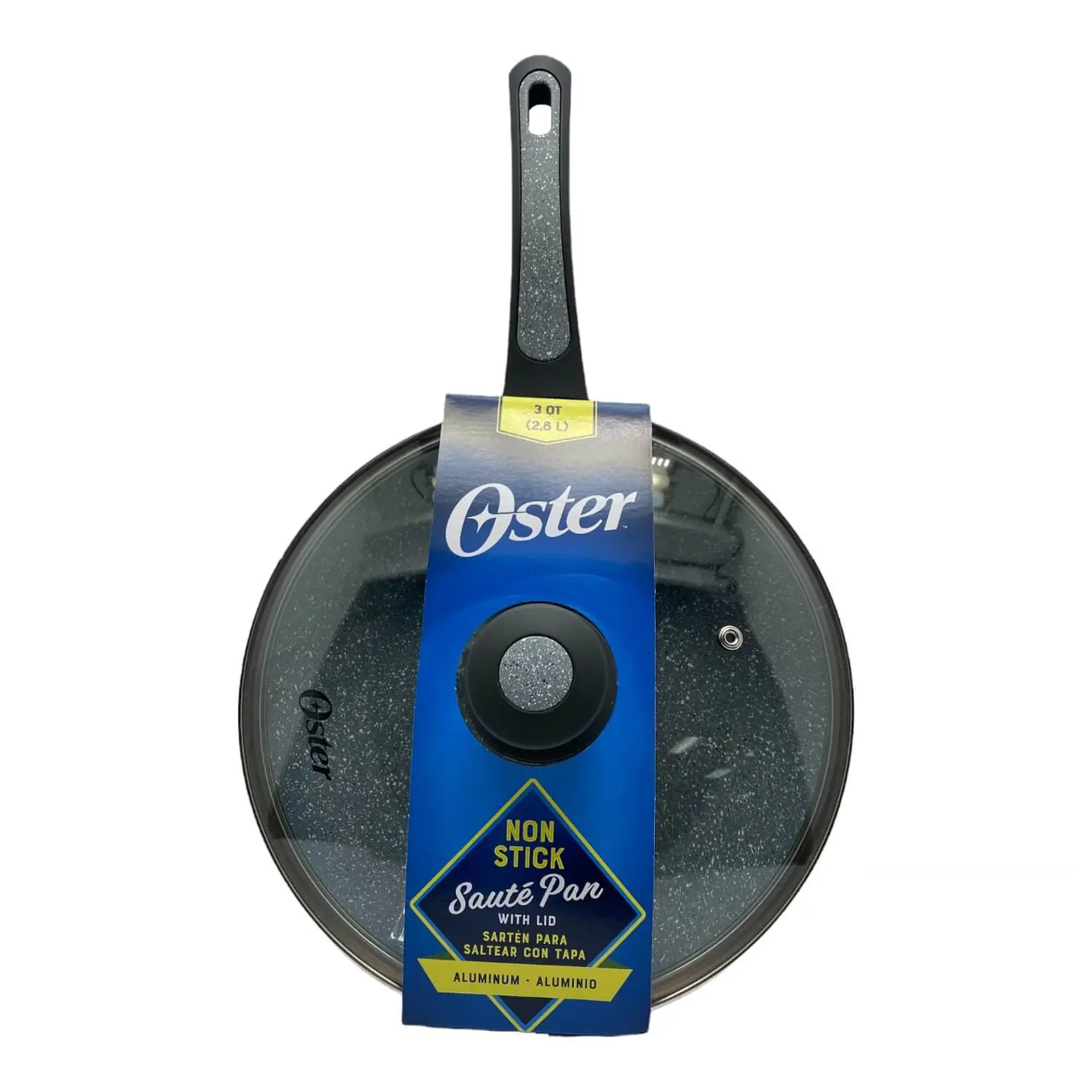 Sartén Wok Aluminio Con Tapa Oster 26 Cm Bastone 5
