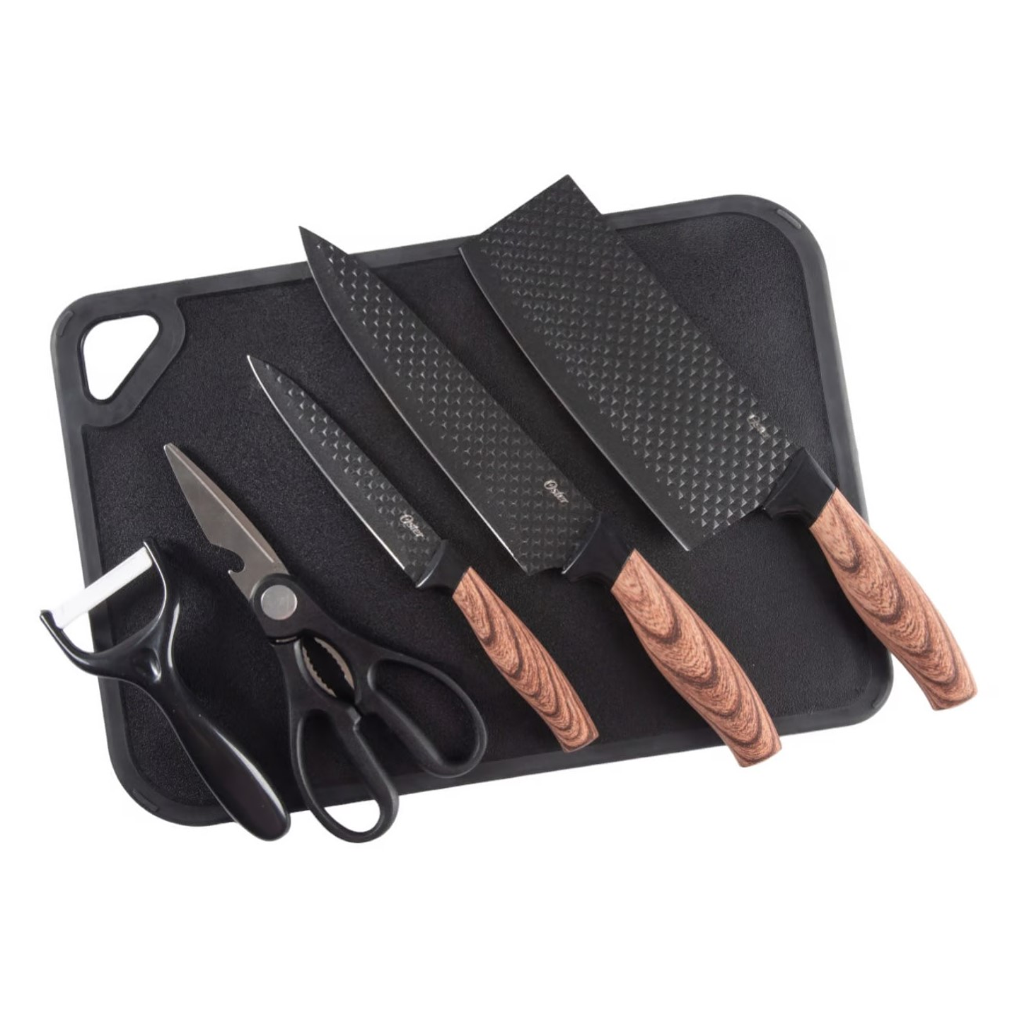 Set de Cuchillería Oster 6 Pcs con Tabla de Picar Gunderson 1