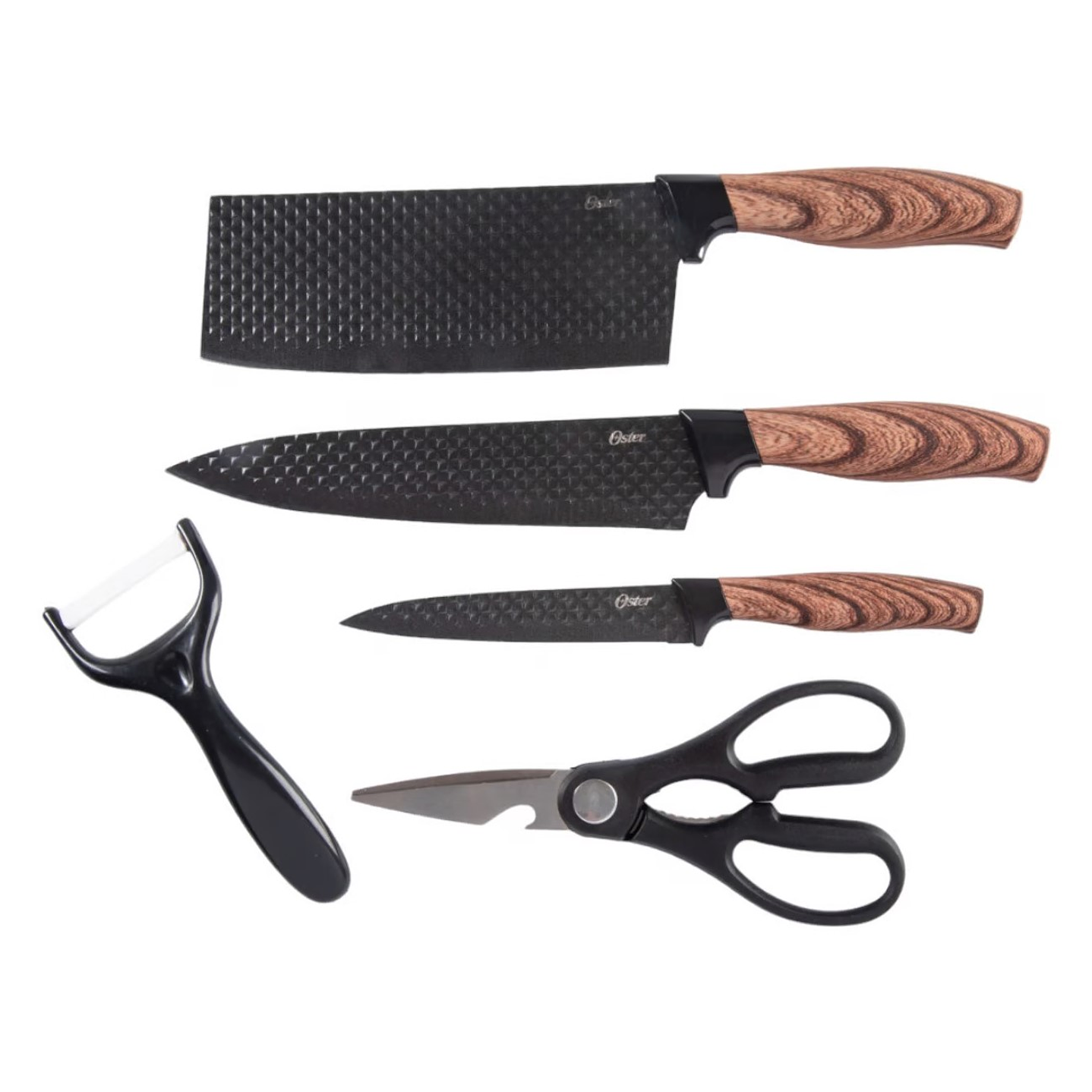 Set de Cuchillería Oster 6 Pcs con Tabla de Picar Gunderson 3