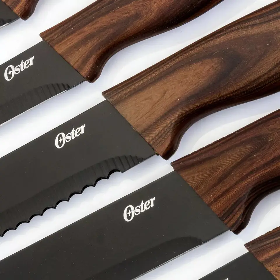 Set Cuchillería Oster 5 Pcs con Mango Estilo Madera Godfrey 3