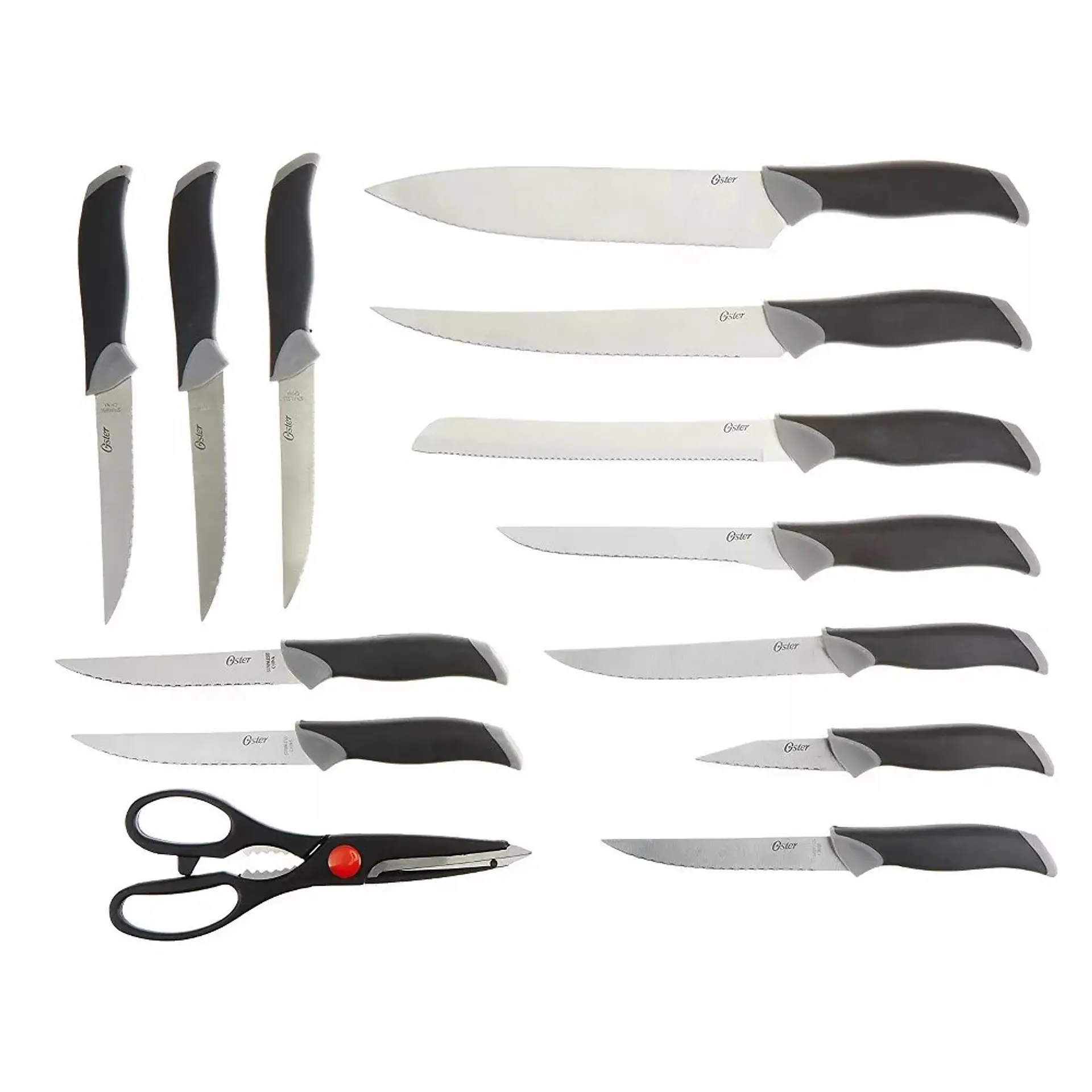 Set Cuchillos Oster 14 Pcs con Taco de Madera Café Lindbergh 2