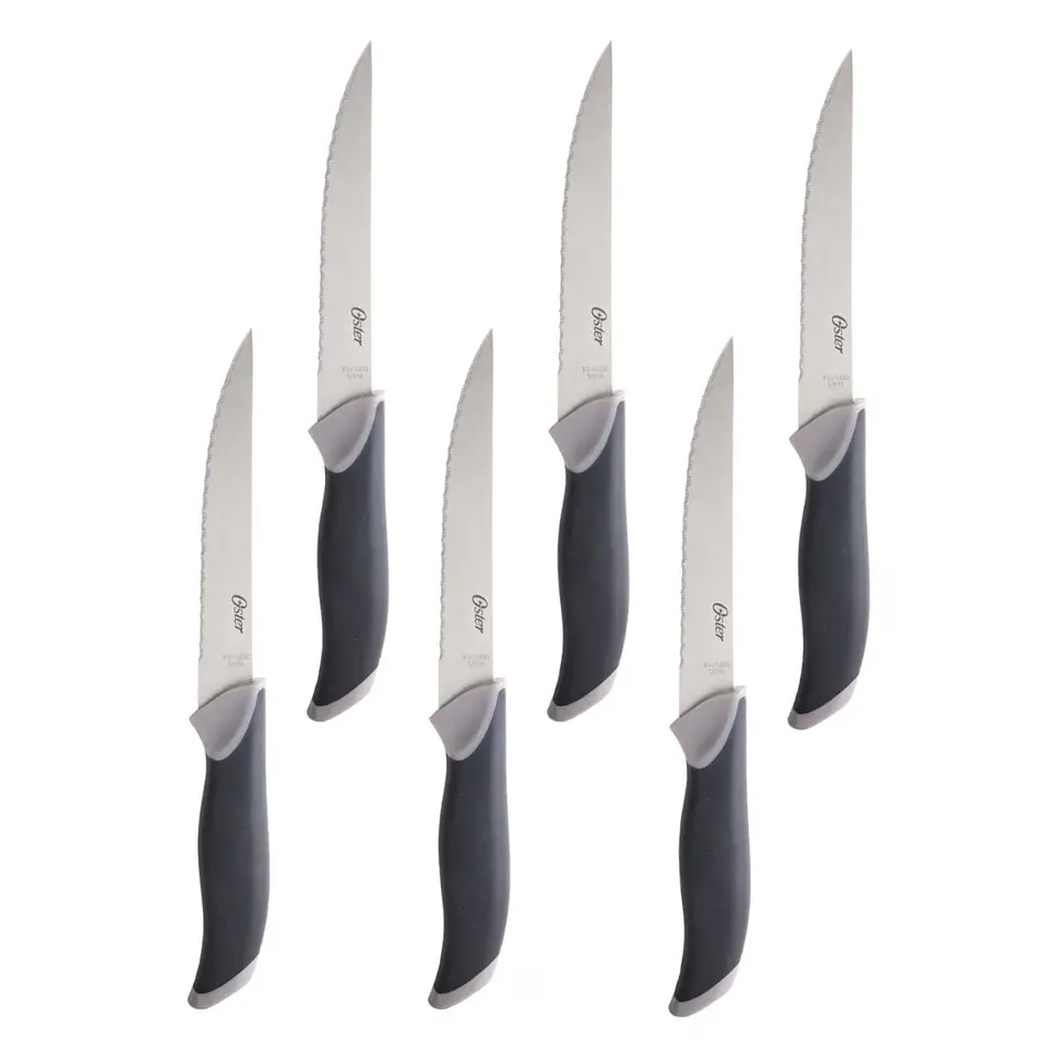 Set Cuchillos Oster 14 Pcs con Taco de Madera Café Lindbergh 3