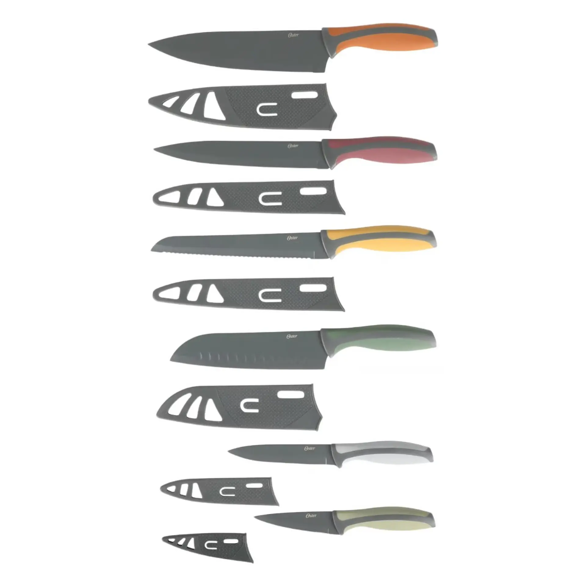 Set Cuchillos Oster con Funda Colores 6 Pcs Ronnan 4