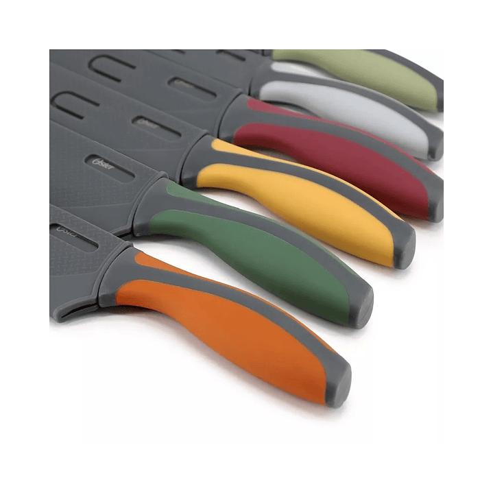 Set Cuchillos Oster con Funda Colores 6 Pcs Ronnan 5