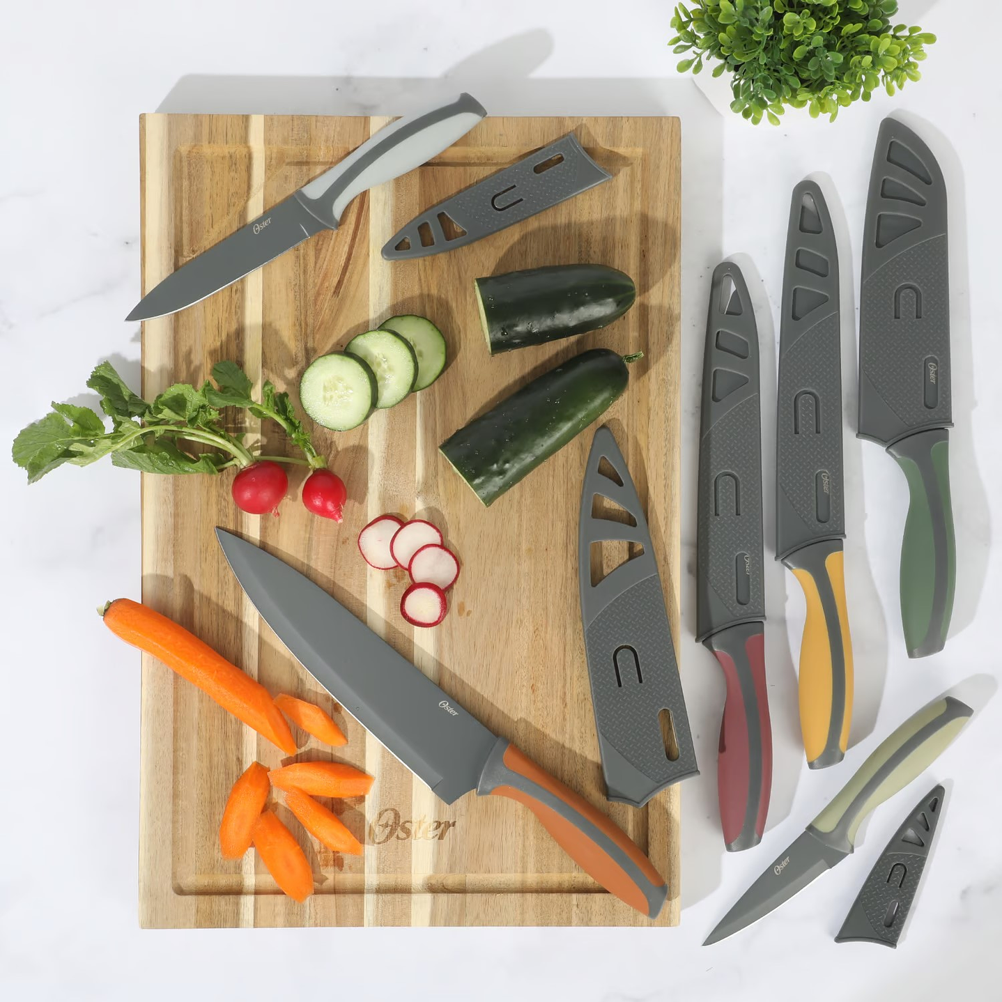 Set Cuchillos Oster con Funda Colores 6 Pcs Ronnan 7