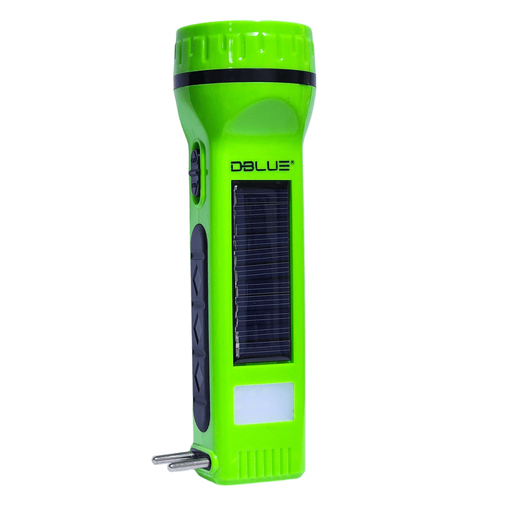 Linterna Led Dblue Recargable Solar Verde 1