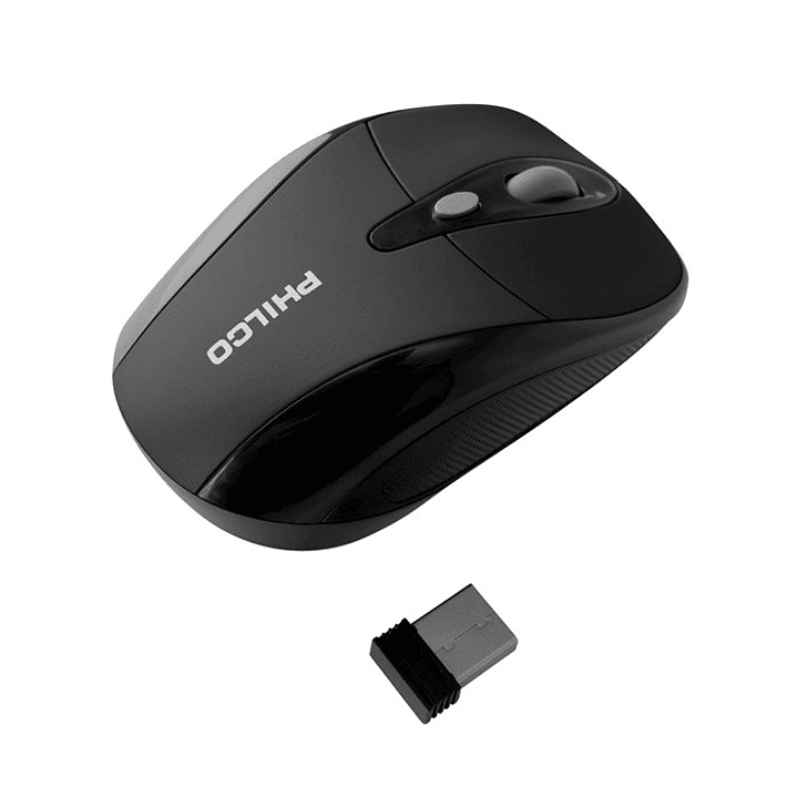 Mouse Óptico Inalámbrico Philco 245wn Negro 3