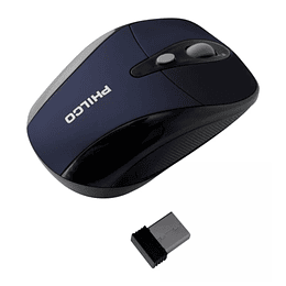 Mouse Óptico Inalámbrico Philco 245WA Azul