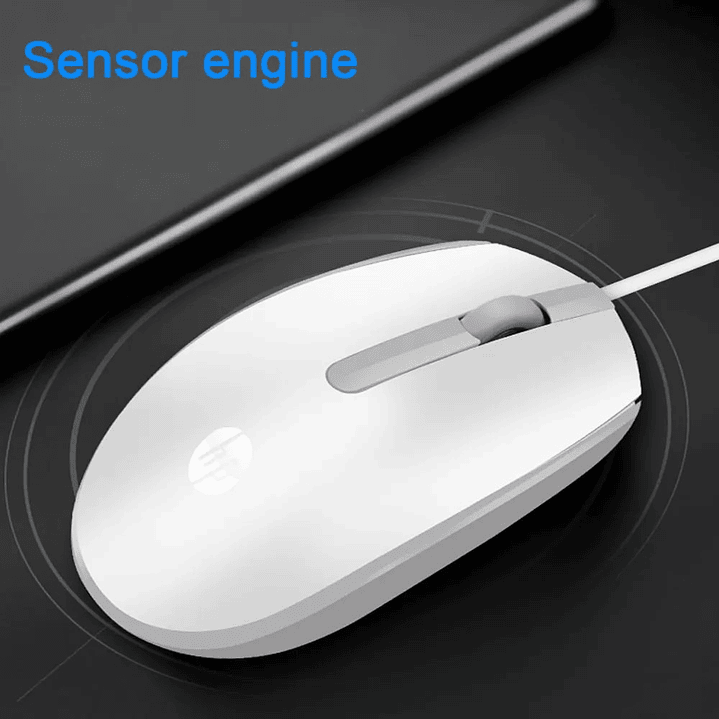 Mouse HP M10 Alámbrico Usb Blanco 4