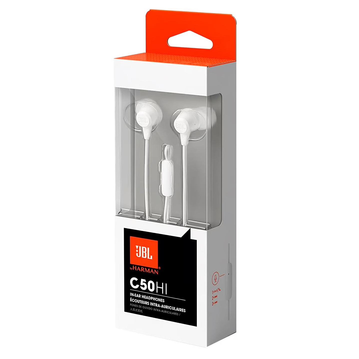 Audífonos In-Ear JBL C50HI 3.5 Mm Blanco 3