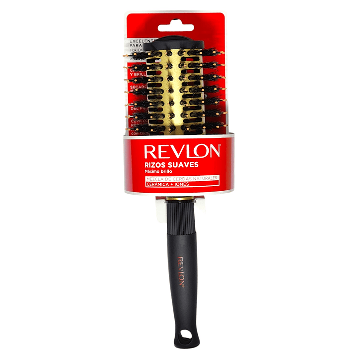 Cepillo Revlon Mediano Rizos Suaves Cerámica + Iones 4