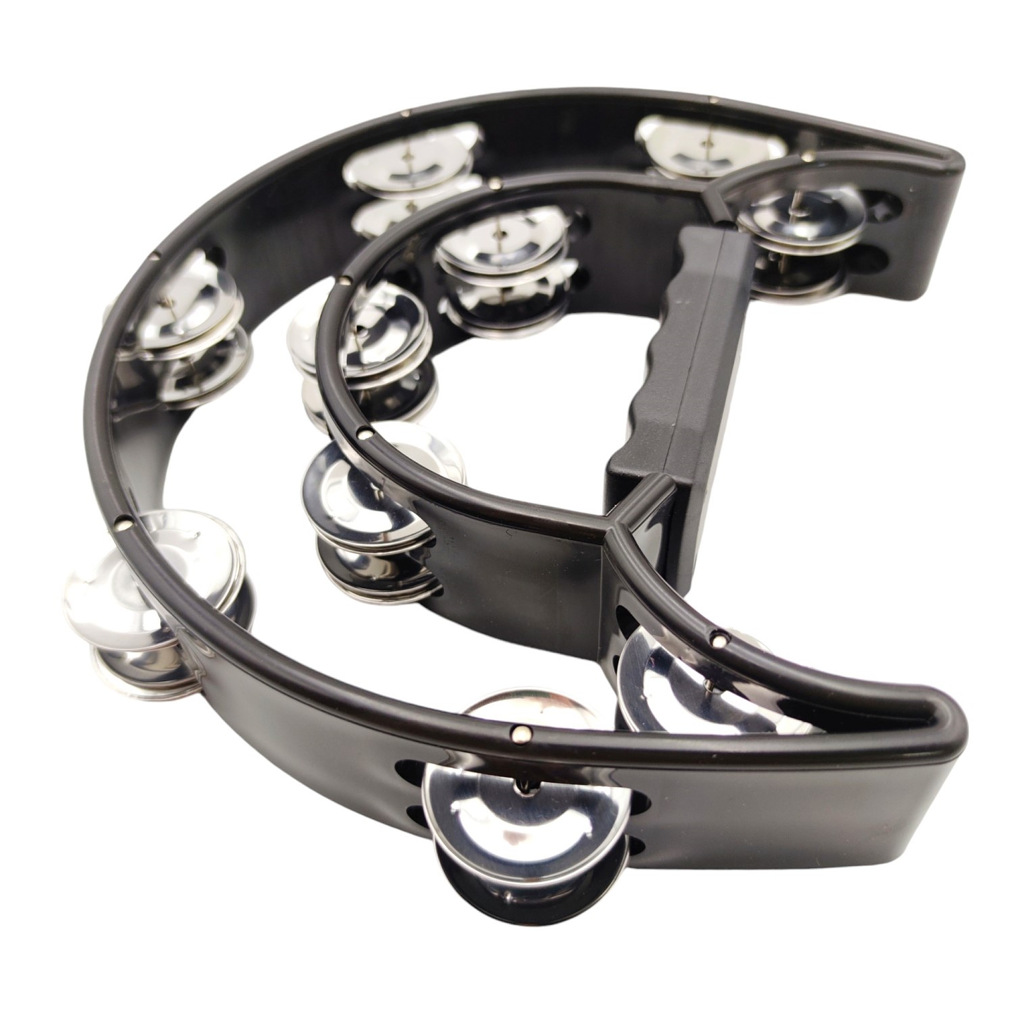 Pandero Musical Media Luna Hendrix Negro 20x20 cm 5