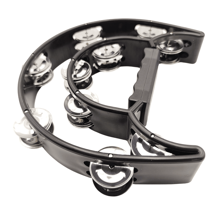 Pandero Musical Media Luna Hendrix Negro 20x20 cm 5