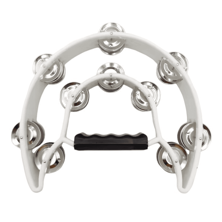 Pandero Musical Media Luna Hendrix Blanco 20x20 cm 3