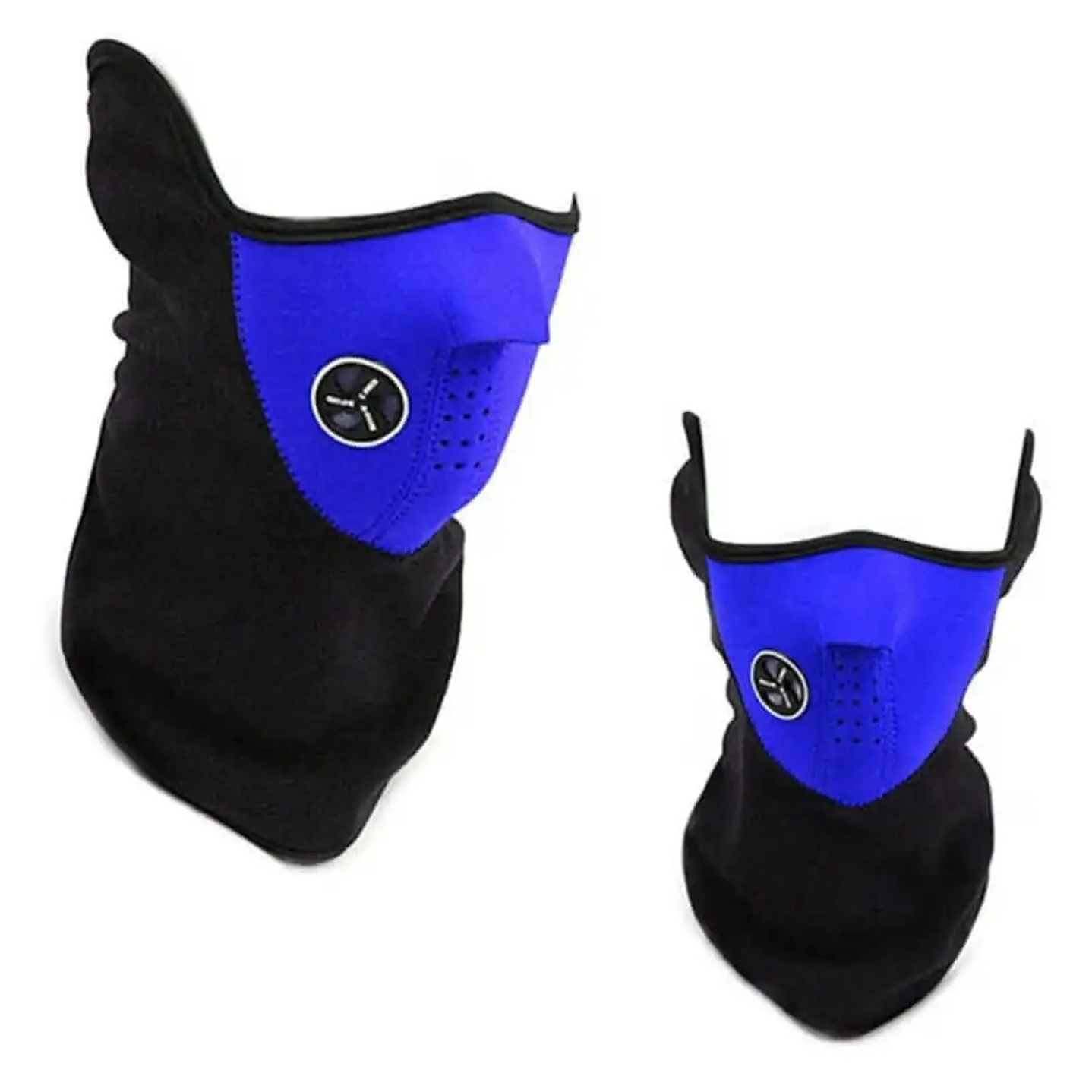 Máscara Moto o Bicicleta de Neopreno y Polar Azul 3
