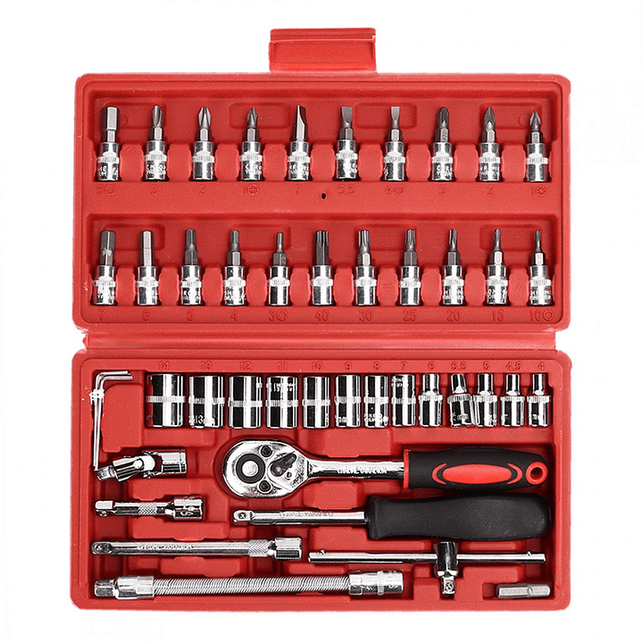 Set Juego Caja De Dados Chicharra 1/4 46 Piezas CR-V 1