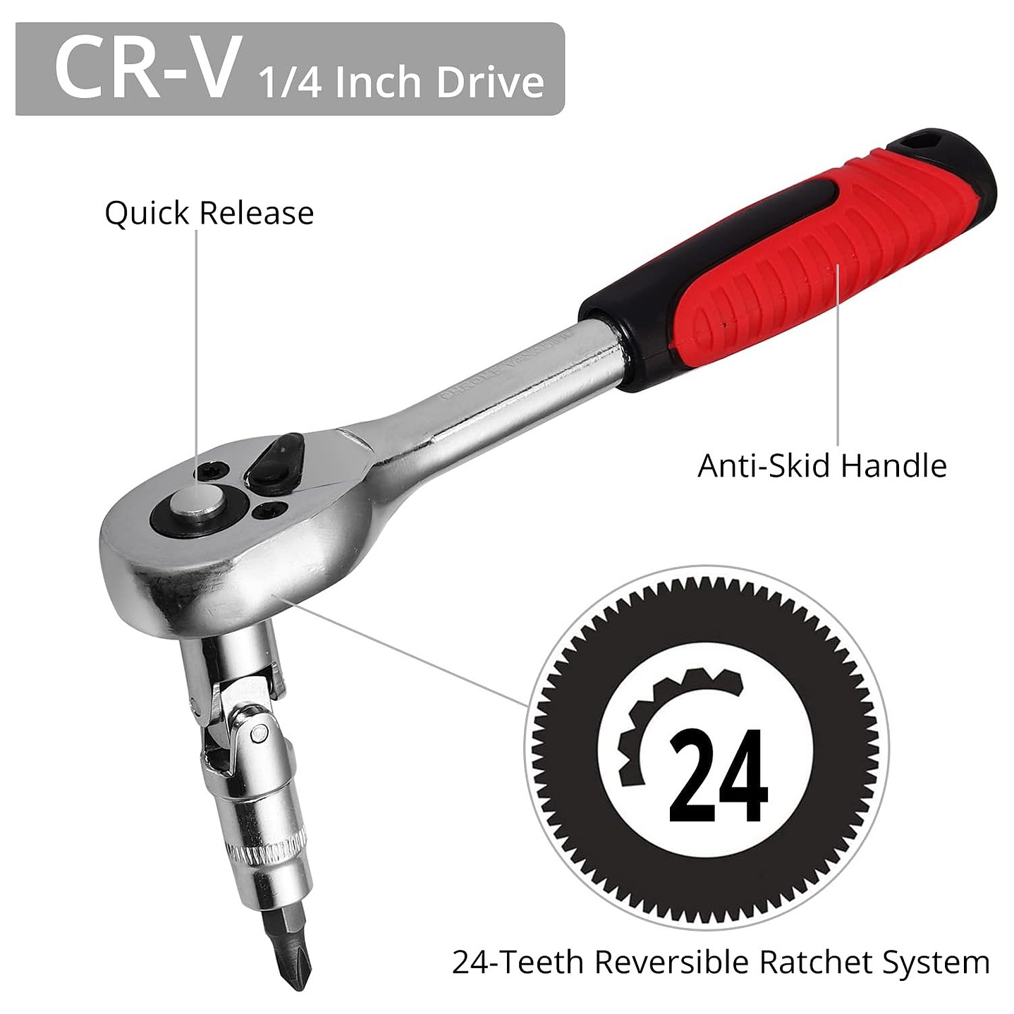 Set Juego Caja De Dados Chicharra 1/4 46 Piezas CR-V 4