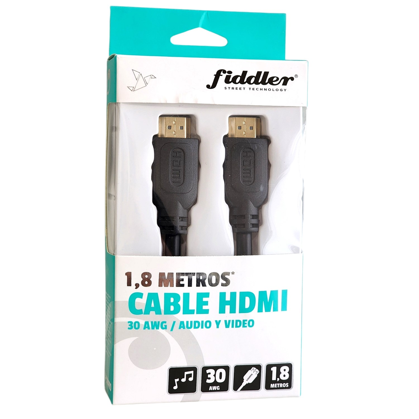 Cable HDMI 30AWG 1.8mt Fiddler 5