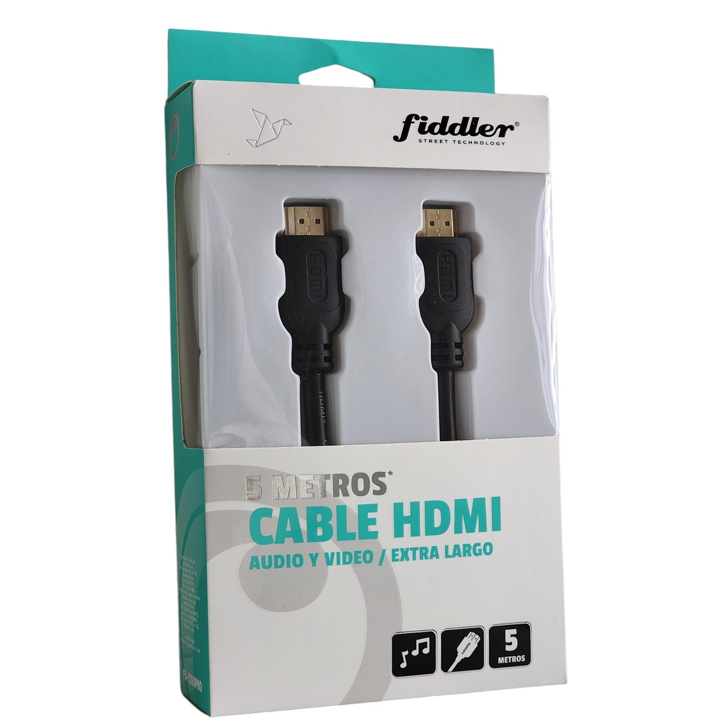 Cable HDMI Audio y Video 5mt Fiddler 5