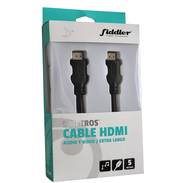 Cable HDMI Audio y Video 5mt Fiddler 5