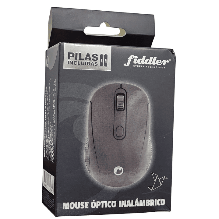 Mouse Óptico Inalámbrico FD223B Fiddler Negro 3