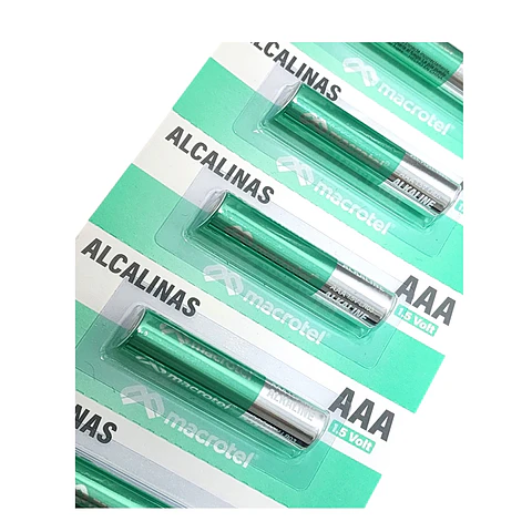 Pack 5 Pilas Alcalinas AAA Prepicadas 1.5 Volt Macrotel