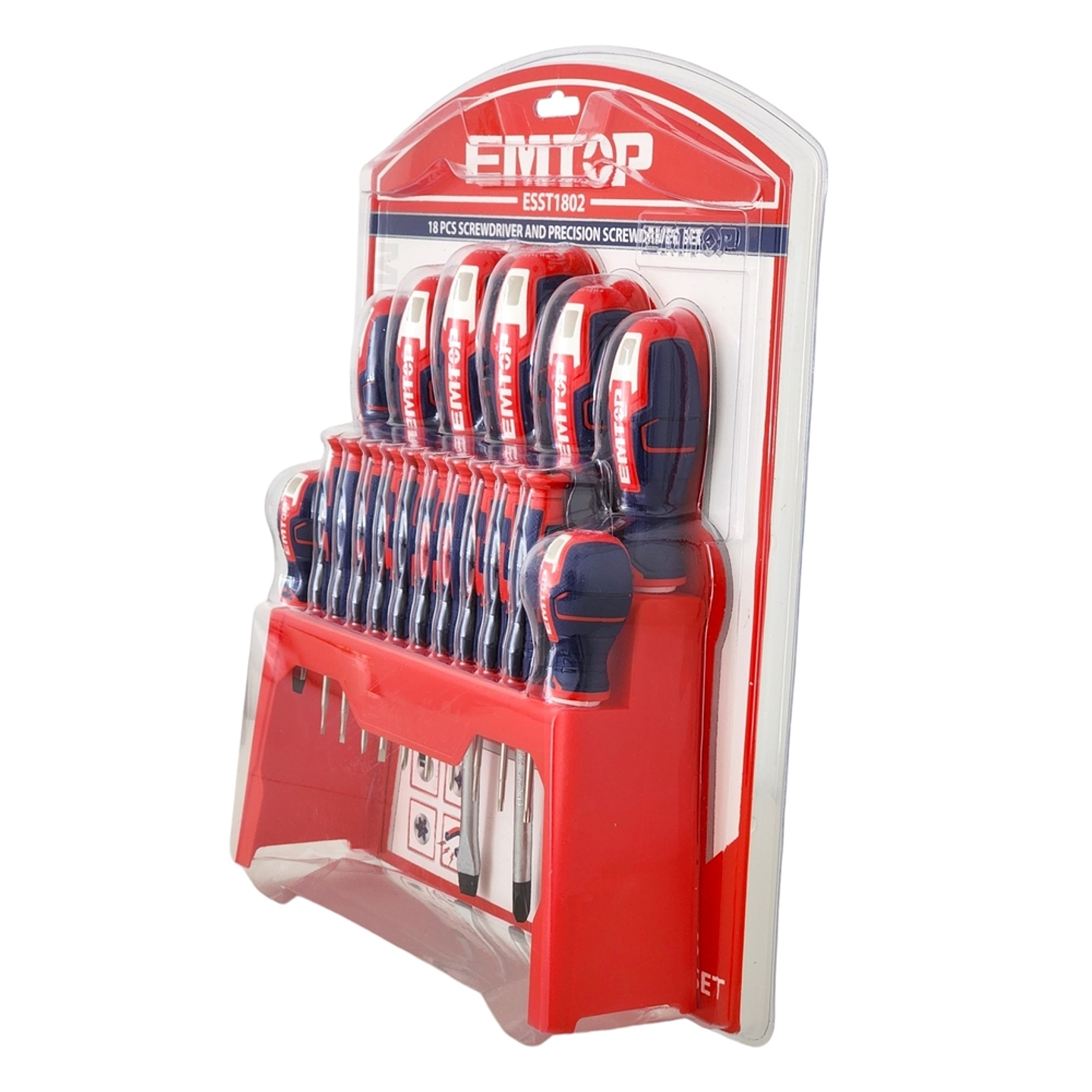 Pack 18 Destornilladores ESST1802 EMTOP 5