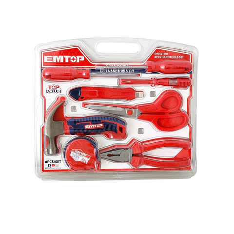 Pack de 8 Herramientas Manuales EHTS01081 EMTOP