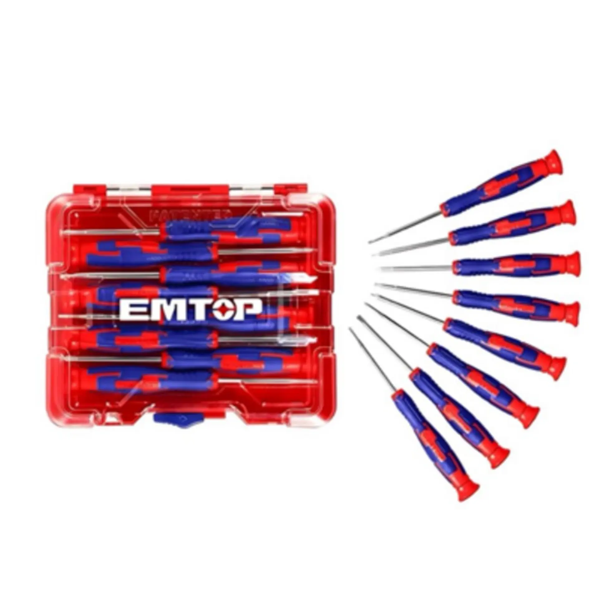 Pack 8 Destornillador Precisión Industrial ESSTP0802 EMTOP 1