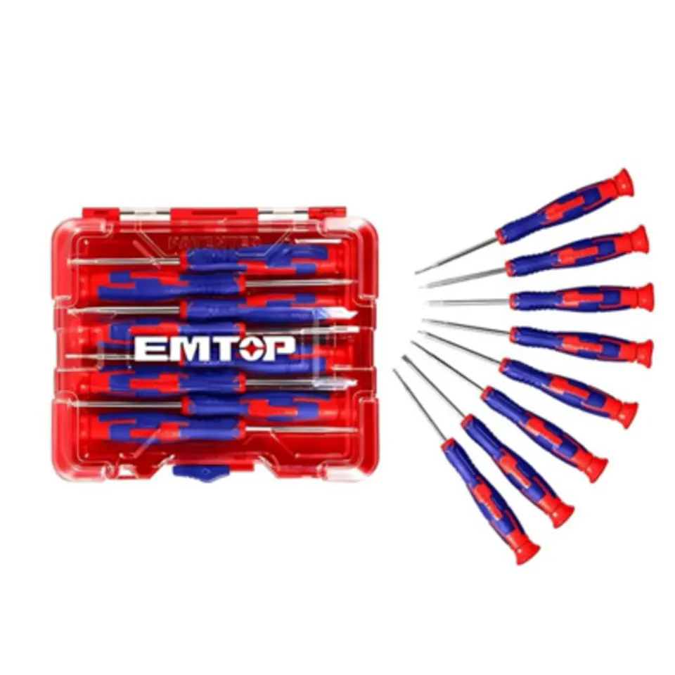 Pack 8 Destornillador Precisión Industrial ESSTP0802 EMTOP 1