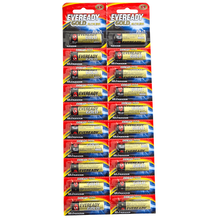 Pack 20 Pilas Eveready AA Alcalina Tira Prepicada 1