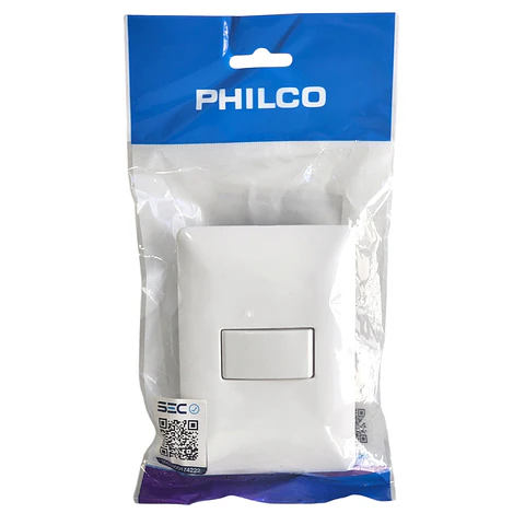 Interruptor Conmutador Escala o Pasillo Philco (9/24) Blanco