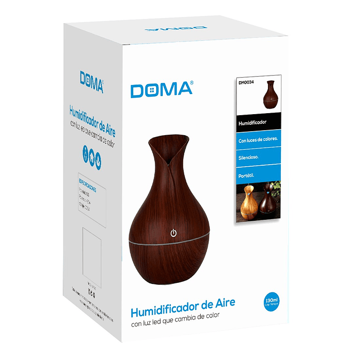 Humidificador 130 Ml Purificador De Aire Doma DM0034LBR 2