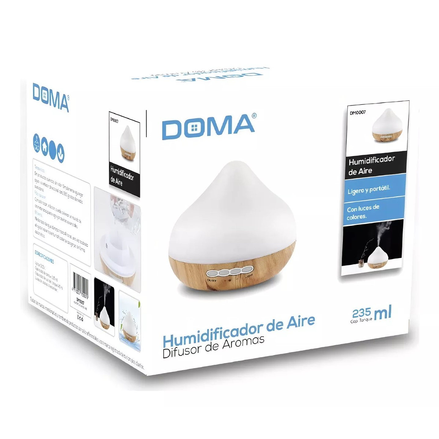 Humidificador 140ml Purificador De Aire DM0007 Doma 3