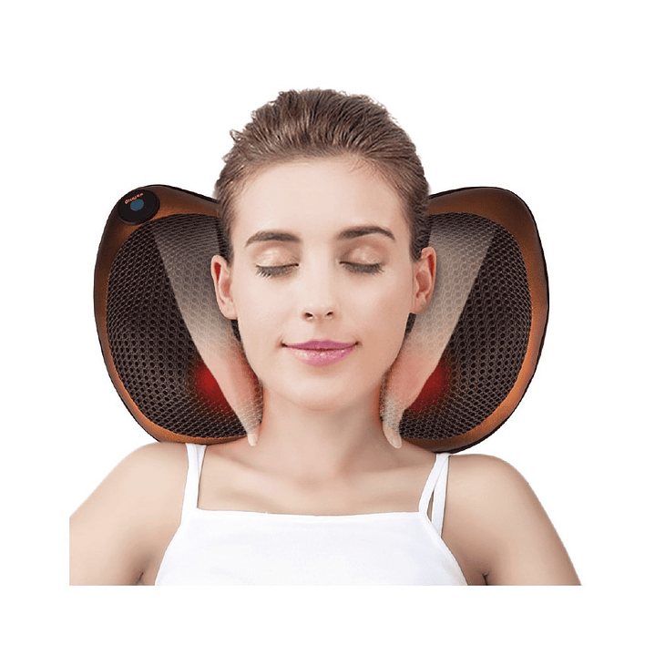 Almohada Masajeadora 4 Cabezales Terapia Magnética  2