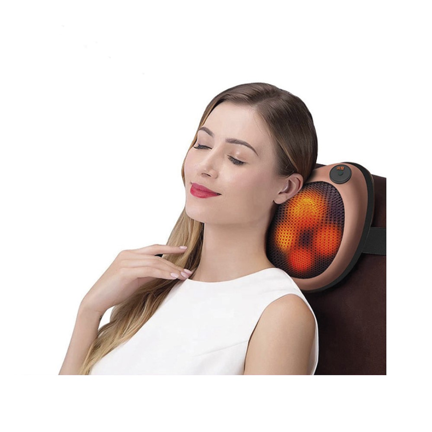 Almohada Masajeadora 4 Cabezales Terapia Magnética  4