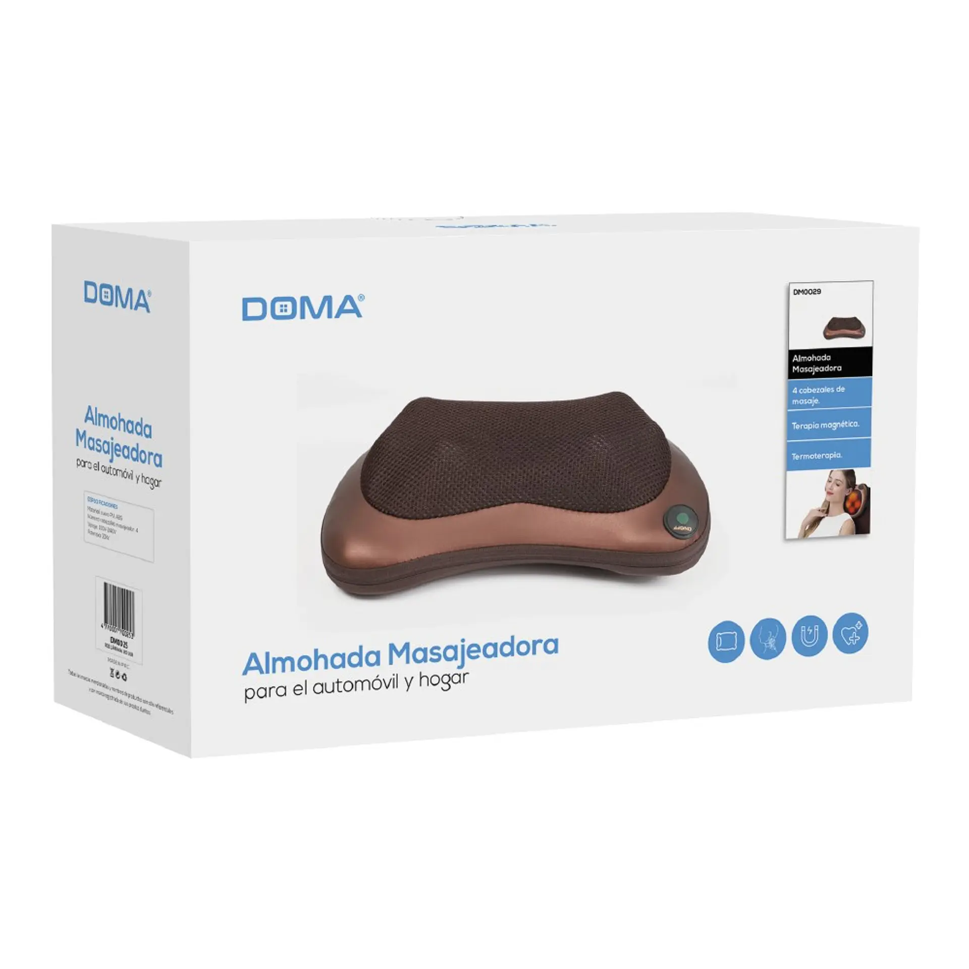 Almohada Masajeadora 4 Cabezales Terapia Magnética  5