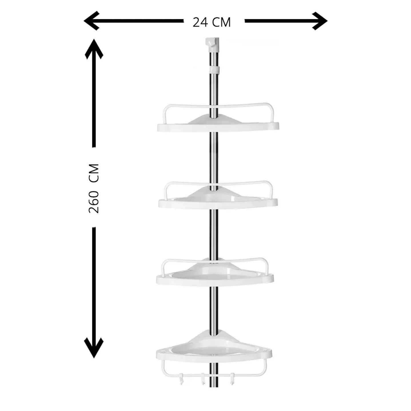 Organizador Esquinero Ducha Baño Multiuso 4 Niveles Ajustable 4