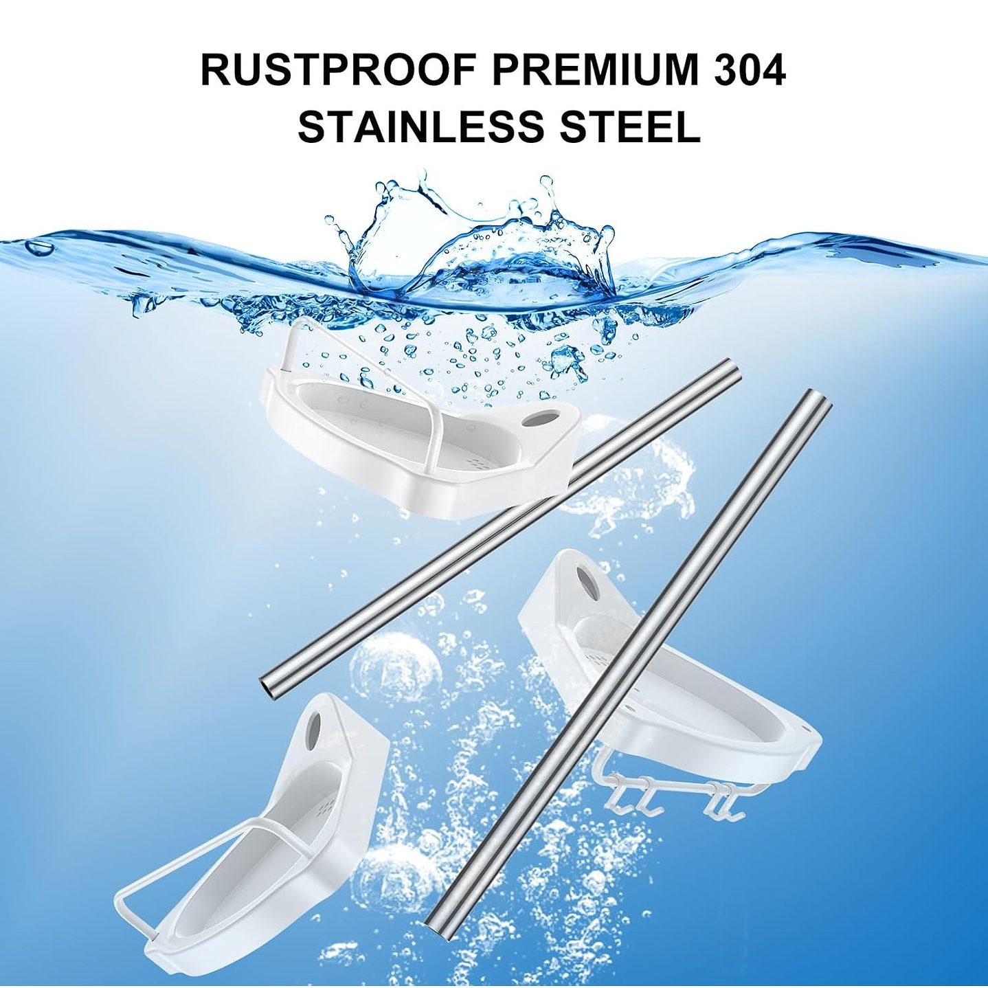 Organizador Esquinero Ducha Baño Multiuso 4 Niveles Ajustable 7