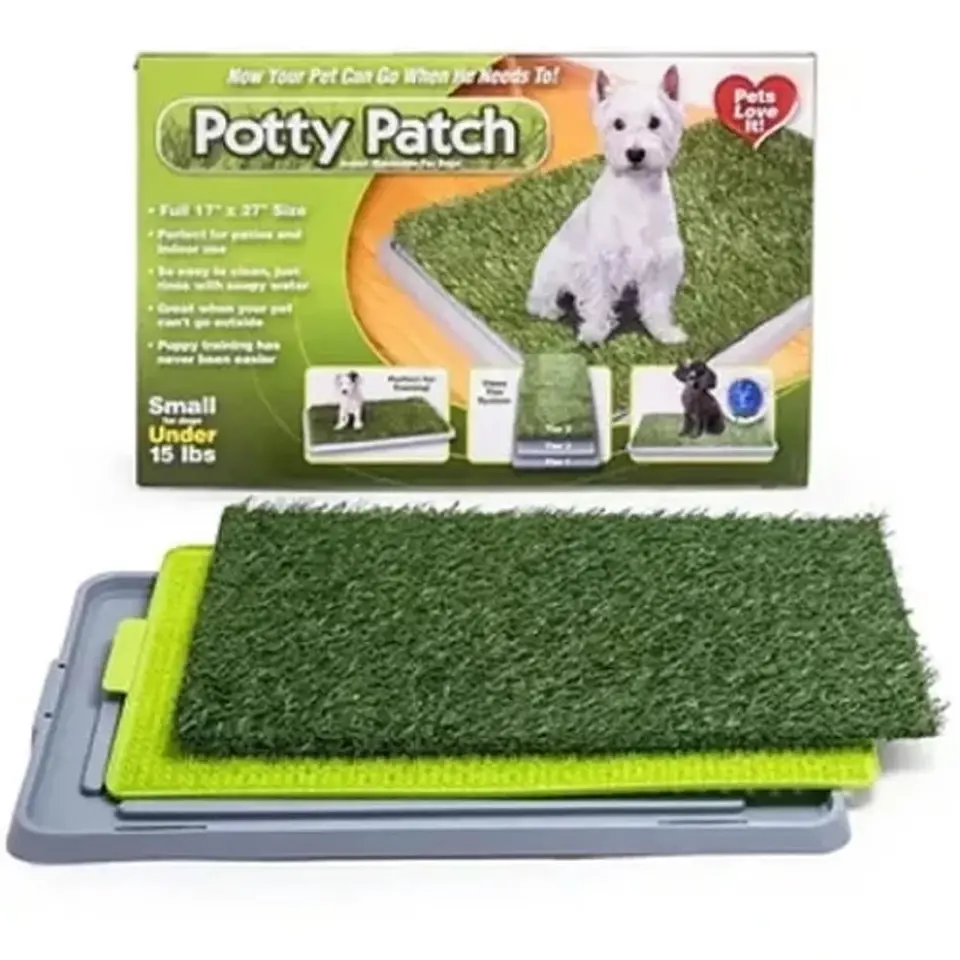 Baño Ecológico Para Mascotas Perros Potty 43x68 cm 2