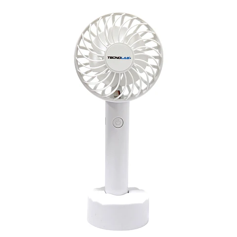 Ventilador Recargable Portátil Con Soporte Blanco TL671W