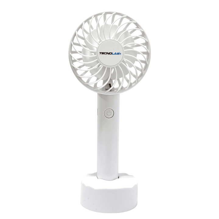 Ventilador Recargable Portátil Con Soporte Blanco TL671W 1