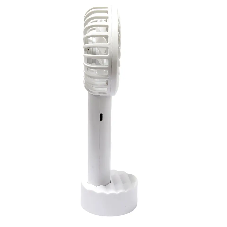 Ventilador Recargable Portátil Con Soporte Blanco TL671W 2