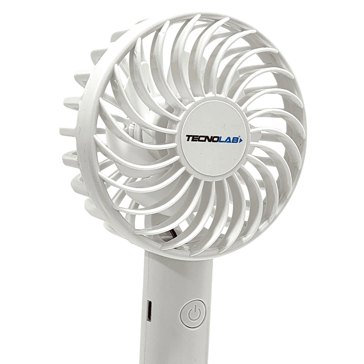 Ventilador Recargable Portátil Con Soporte Blanco TL671W 3
