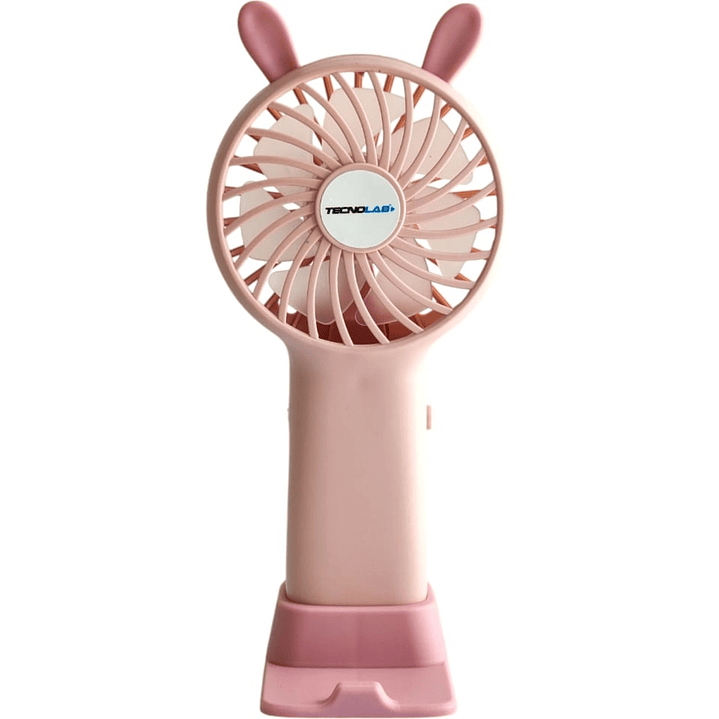 Mini Ventilador Portátil Recargable Rosa TL672P 1